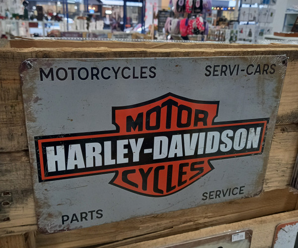 harley davidson parts retro style A4 tin sign