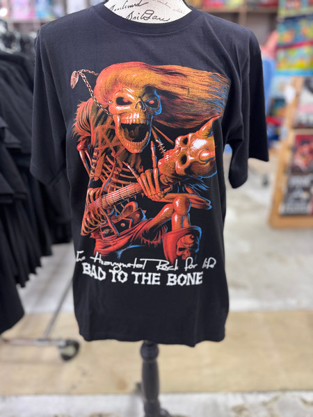 Bad To The Bone T-Shirt | The Heavy Metal Rock For Life