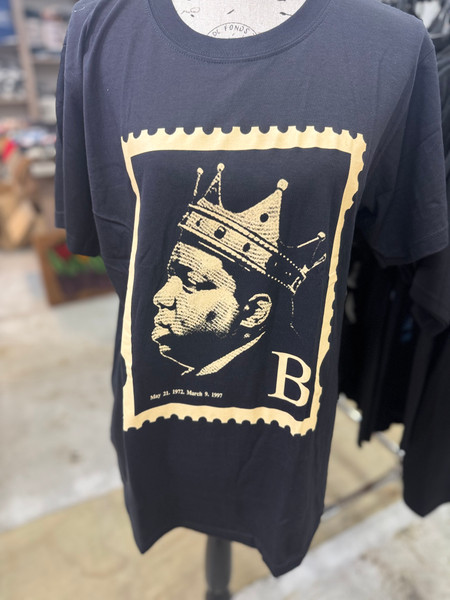 Biggie Smalls T-shirt | The Crown  | Gold And Silver