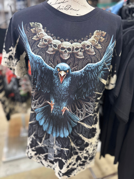 Raven Skull t-shirt | Medium