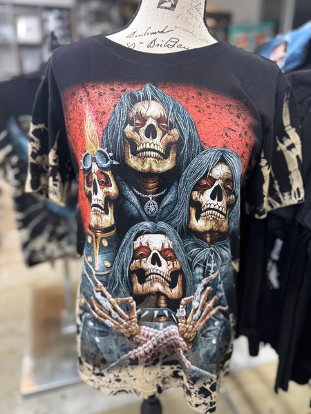 Front veiw of Cluster Grim Reaper T-shirt | Reaper Creed