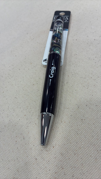 Craig Paua Shell Pen | NZ Souvenir Gift | Bold Style Letters
