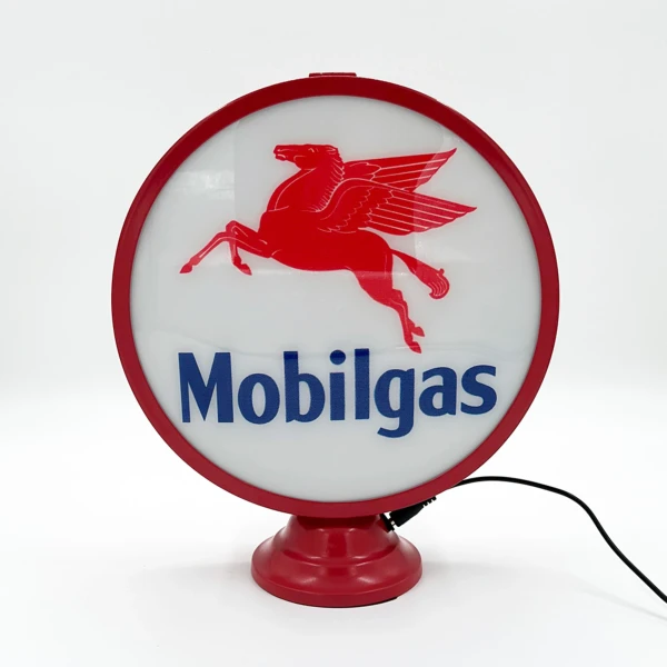 Round Mobilgas LED lamp