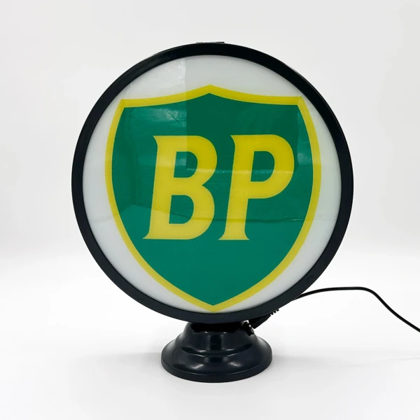 BP logo on round LED lamp