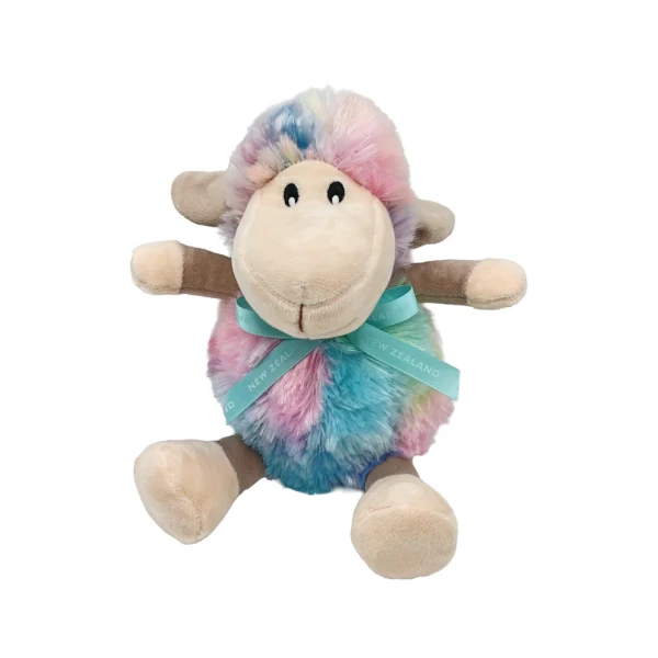 Soft Toy NZ Sheep - Rainbow Colours - 17cm