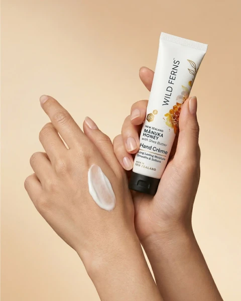 Wild Ferns Manuka Honey Hand Crème with Shea Butter for soft moisturised hands