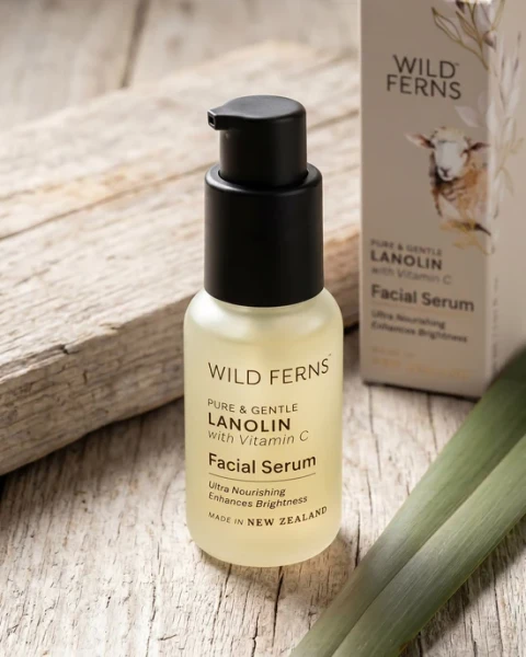 Wild Ferns Lanolin Facial Serum with Vitamin C - 30ml