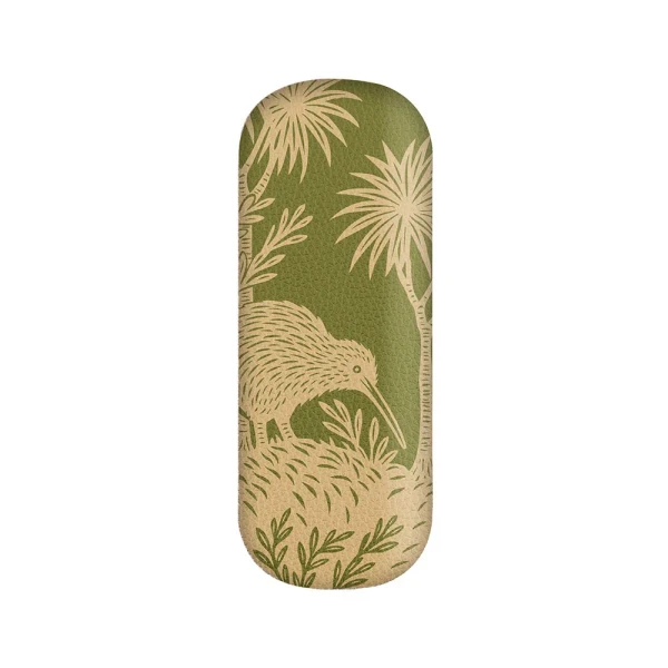 NZ Glasses Case with Lens Cloth | NZ Kiwi and Forest Design