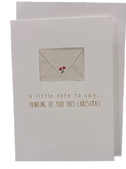 NZ Christmas Card | Thinking of you with Pohutukawa Flower