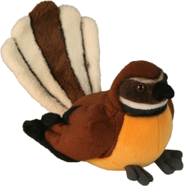 NZ Native Fantail, soft toy Bird with sound