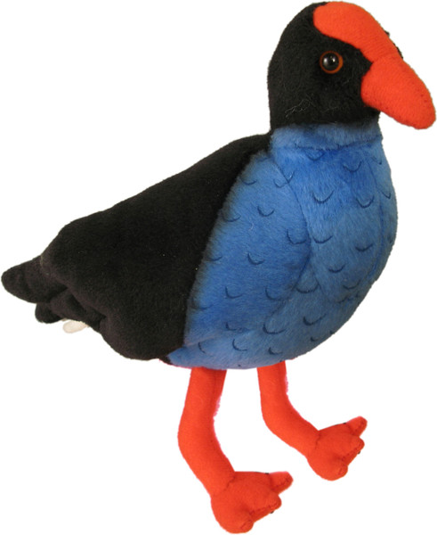 NZ Native Pukeko soft toy bird with sound