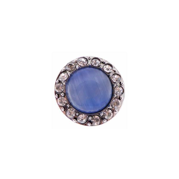 Snap - blue catseye with diamante