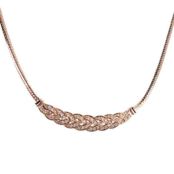 Infinity Braid Rose Gold necklace