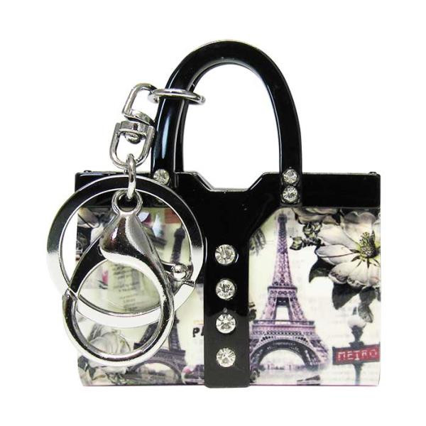 Key ring - Paris and Bling on a handbag