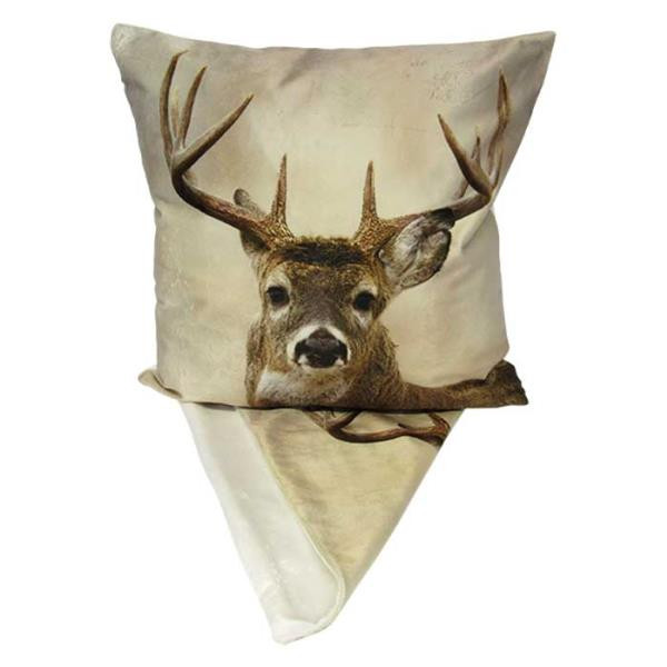 Cushion Cover Plush - Stag