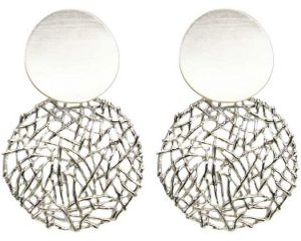 Sculptered lattice earrings