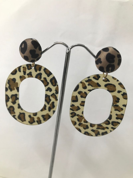 Resin earring Style 13683