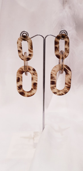 Resin earring style 13806