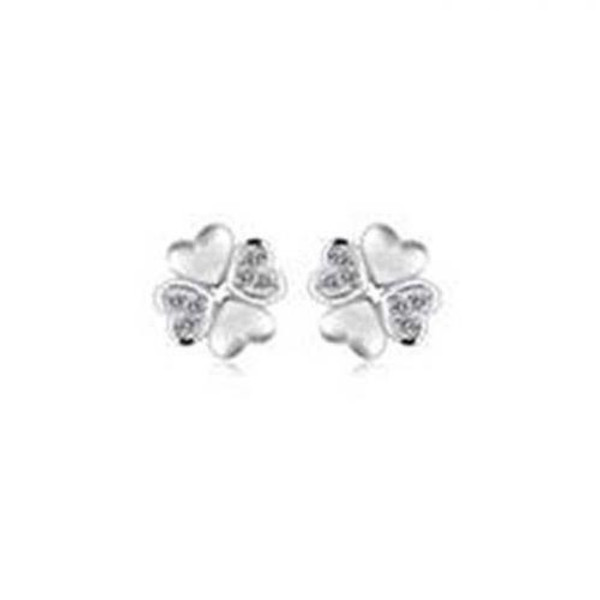 Sterling Silver Clover studs