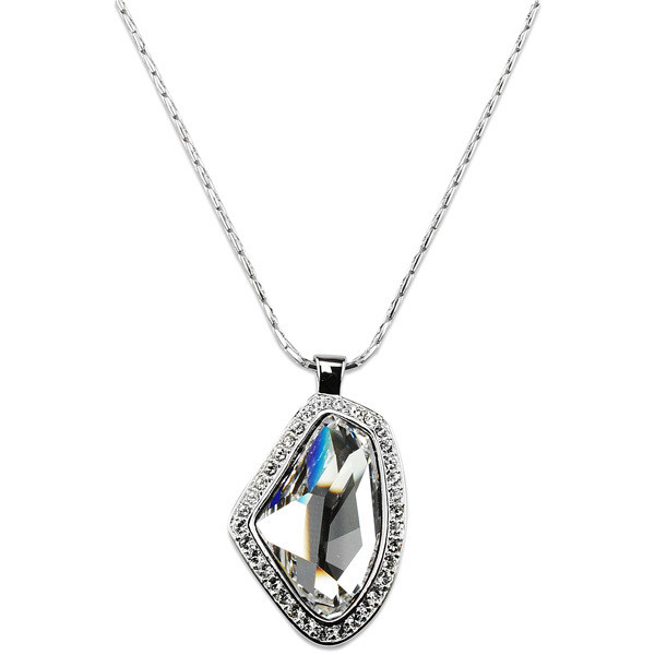 Swarovski crystal drop pendant necklace