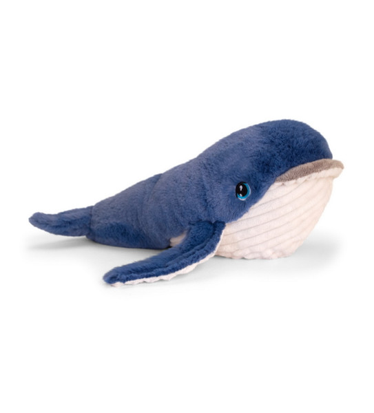 soft toy whale 25cm - made from recycled plastic bottle