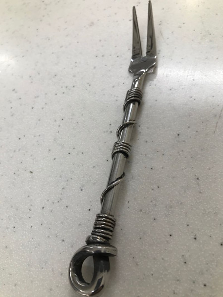 Stainless Steel pickle fork with twisted wire handle