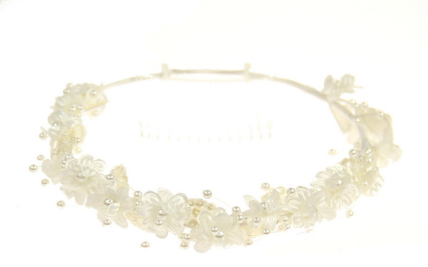 Ivory Circlet hair piece with comb