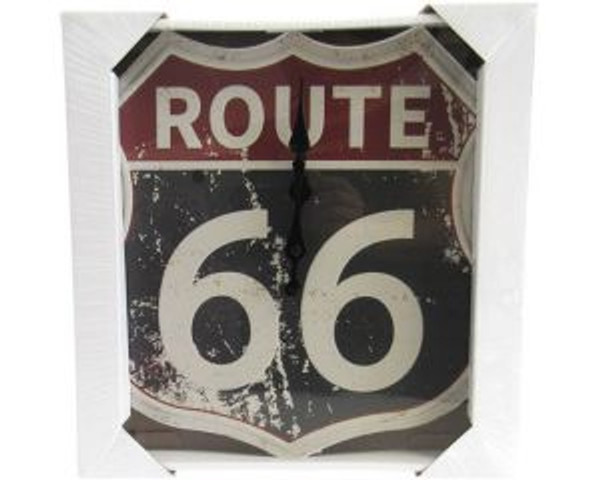 Retro style Route 66 clock