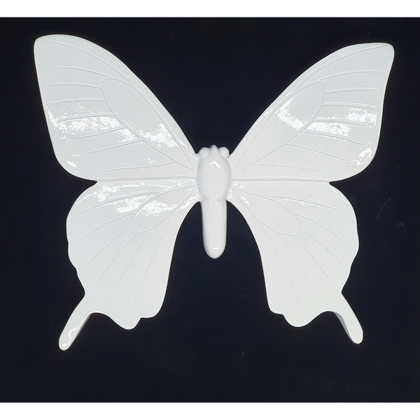 White wall hanging Butterfly - 17cm
