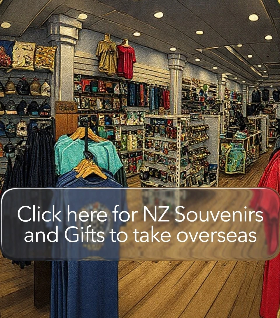 NZ-themed gifts featuring iconic Kiwi symbols and designs