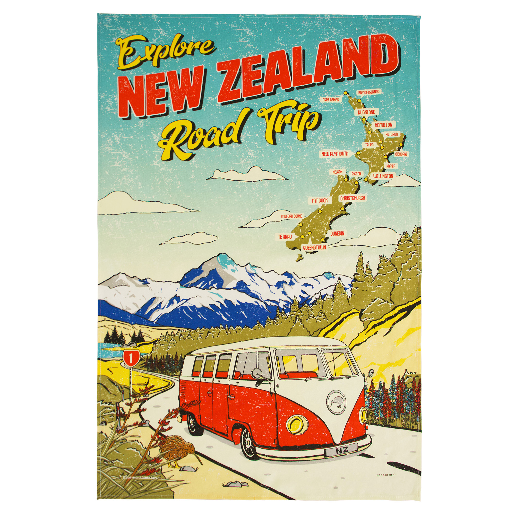 Kiwiana Souvenir Gift Tea Towels