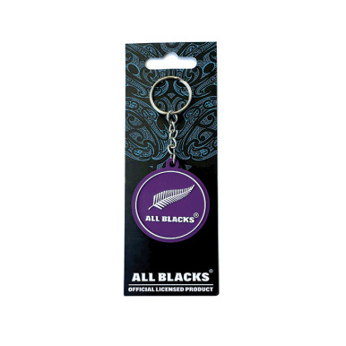 Official All Blacks round keyring - purple - Adore Collection
