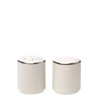 Silver Rim Salt & Pepper Set 8cm (Pack Size 1)