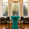Spandex Hunter Green Pod Table Cover