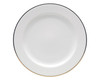 Silver Rim Dinner Plate 12in