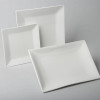 White Square Dinner Plate 25cm (Pack size 10) - Deep