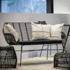 Palm Black 2 Seater Sofa