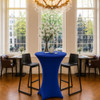 Spandex Dark Blue Pod Table Cover