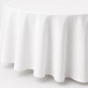 Linen Tablecloth White Round 130in