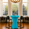 Spandex Turquoise Pod Table Cover