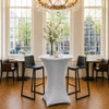 Spandex Silver Grey Pod Table Cover