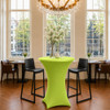 Spandex Apple Green Pod Table Cover