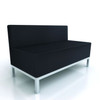 Heathrow 2 Seater Sofa - Black