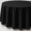 Linen Tablecloth Black Round 118in