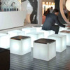 Cube Illuminated with Silver Top