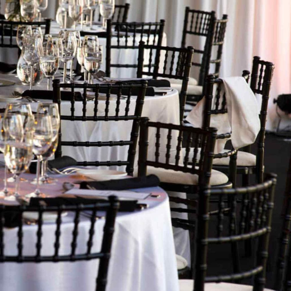 Chiavari Collection Chiavari Chair Black Event Hire Dublin CaterHire