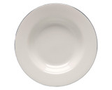 Silver Rim Soup Plate 9in