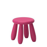 Children's Stool Dark Pink