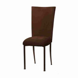 Chameleon Cocoa Brown Suede Chair