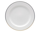 Silver Rim Dinner Plate 12in